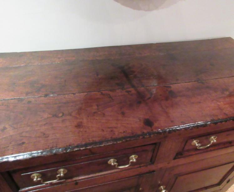 Superb George I Period Oak Two Drawer Dresser - Image 3