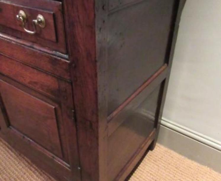 Superb George I Period Oak Two Drawer Dresser - Image 4