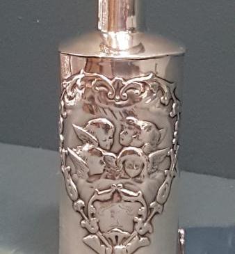 Silver Scent Bottle Cover by William Comyns