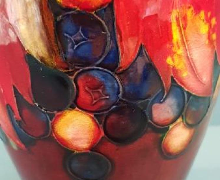 Moorcroft Leaf and Berries Flambe Vase - Image 6