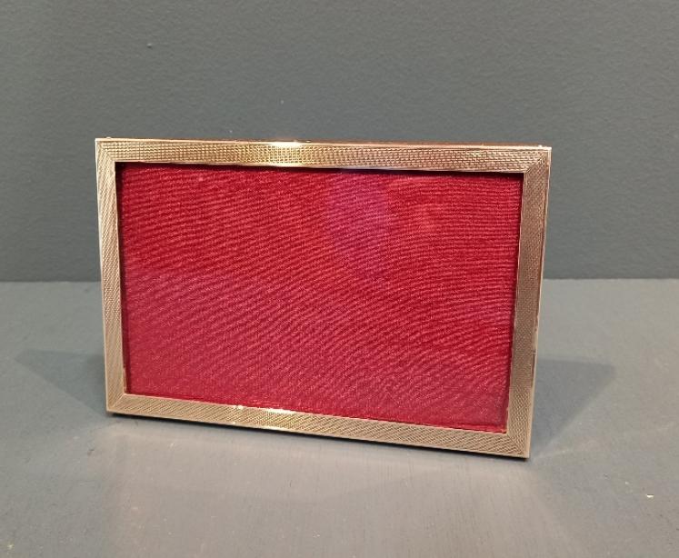George V Engraved Silver Photo Frame - Image 1