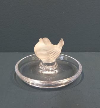 Lalique Opalescent Bird Ring Tray