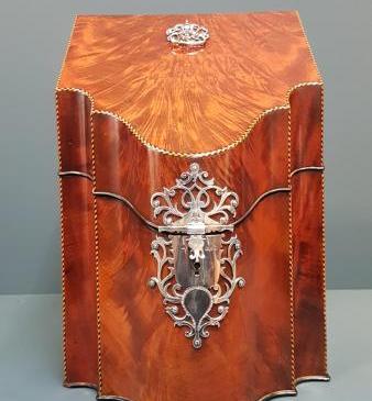 Victorian Solid Silver Trimmed Correspondence Box