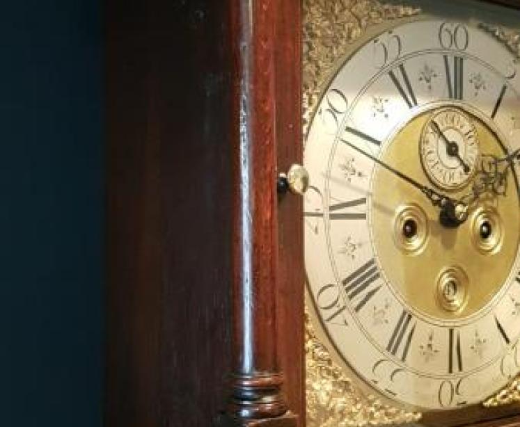 Superb George II Oak Longcase Clock - Image 6