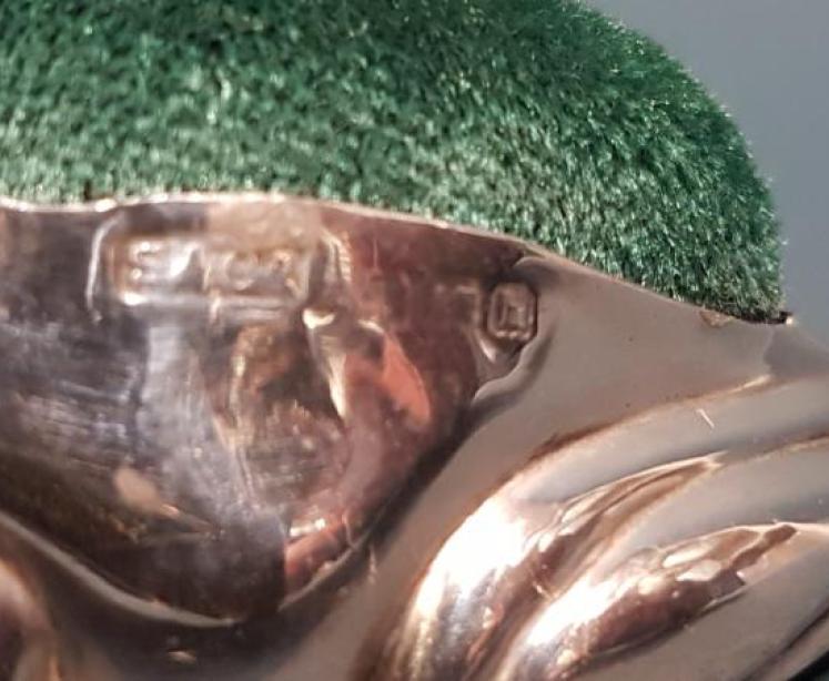 Edwardian Silver Frog Pin Cushion - Image 6