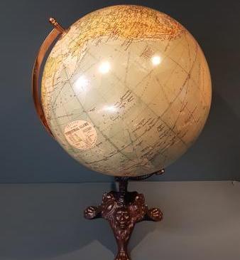 Outstanding Philips 14" Gesso Terrestrial Globe