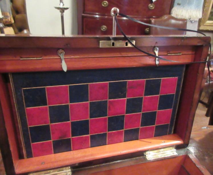 Superior Mid Victorian Figured Walnut Games Compendium - Image 4