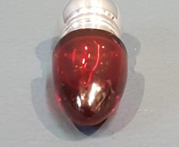 Victorian Cranberry and Silver Pocket Scent Bottle - Image 2