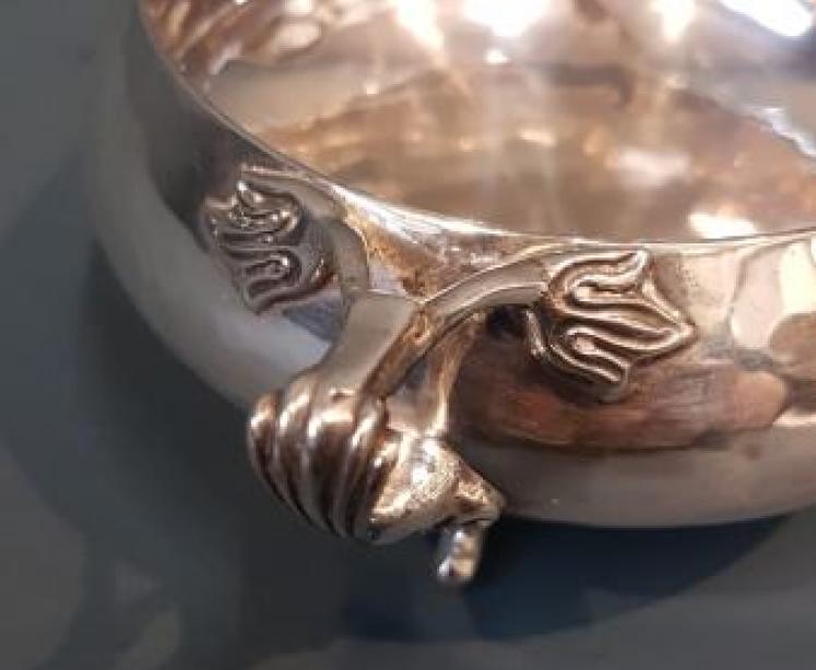 Edwardian Planished Silver Bowl 8.5oz - Image 4