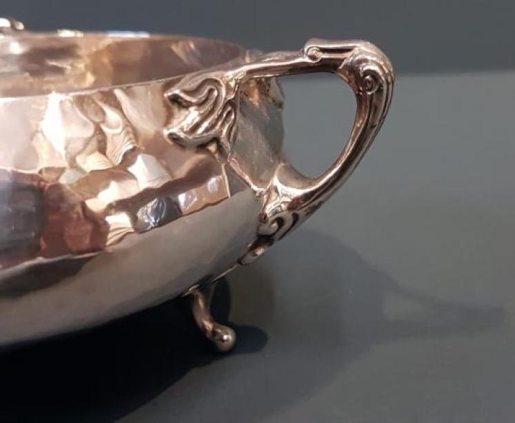 Edwardian Planished Silver Bowl 8.5oz - Image 5