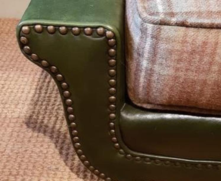 1920's Leather Foot Stool - Image 5