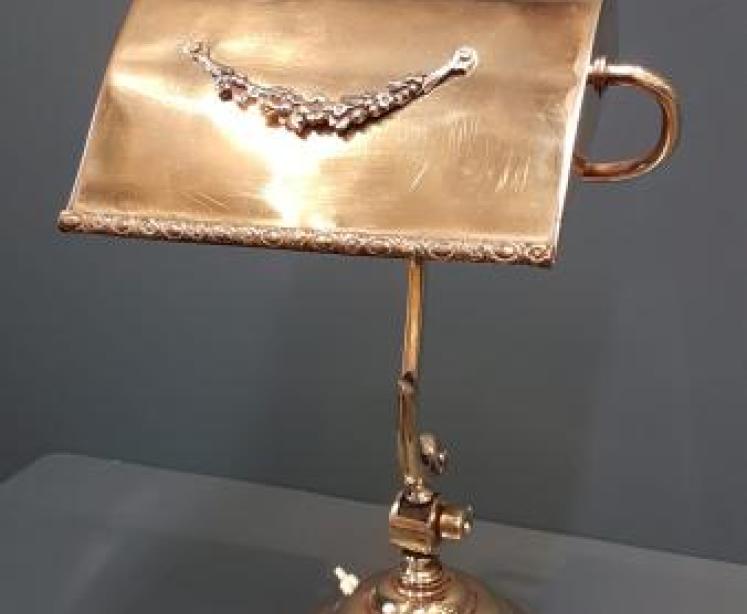 Edwardian Brass Adjustable Bankers Lamp - Image 7