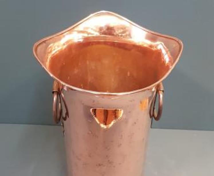 Copper Arts and Crafts Stick Stand - Image 3