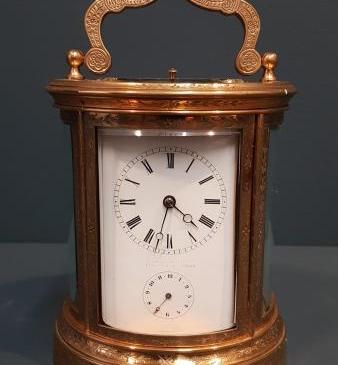 Fine Victorian Engraved Case Repeating Carriage Clock