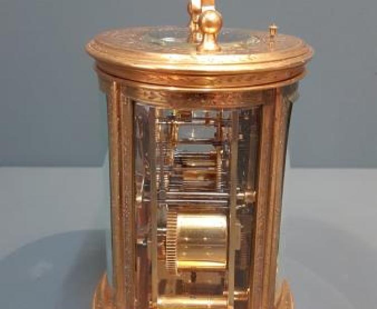 Fine Victorian Engraved Case Repeating Carriage Clock - Image 2