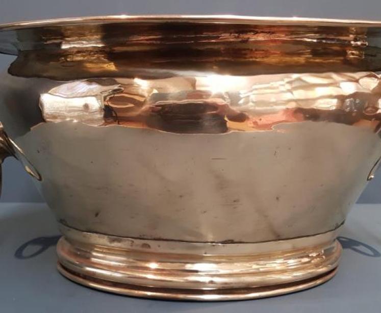 Large Victorian Brass Planter - Image 3