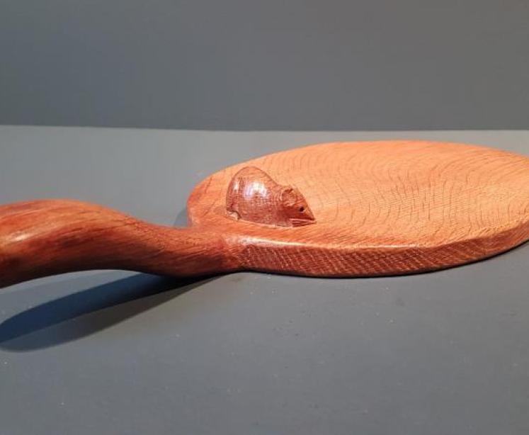 1940's Thompson's of Kilburn Mouseman Cheese Board - Image 4