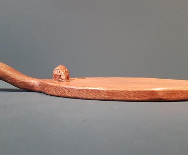 1940's Thompson's of Kilburn Mouseman Cheese Board - Image 7