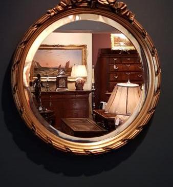 Small Edwardian Timber Gilt Mirror