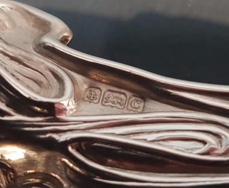 Art Nouveau Silver Snuffer or Pen Tray - Image 6