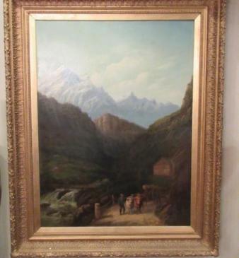 Impressive 19th Century Scottish Oil on Canvas