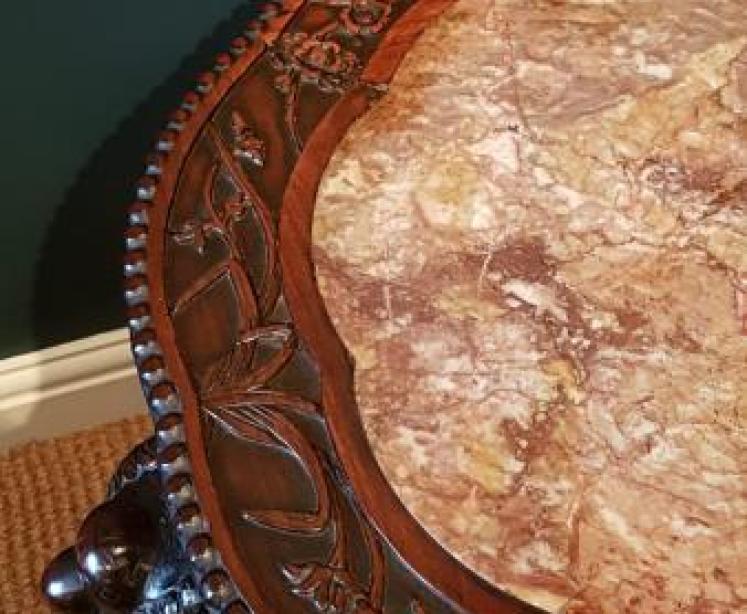 Large Victorian Oriental Rosewood Stand - Image 3