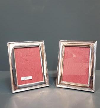 Matching Pair of George V Silver Photo Frames