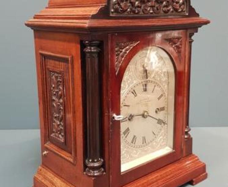 Victorian Double Fusee Bracket Clock - Image 2