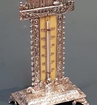 William IV Silver Castle Top Thermometer