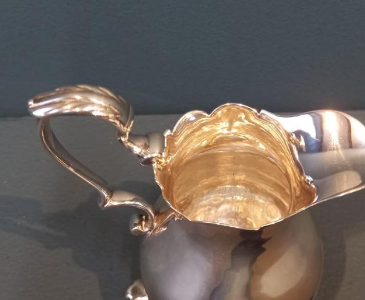 Fine George II Period Silver Cream Jug - Image 3
