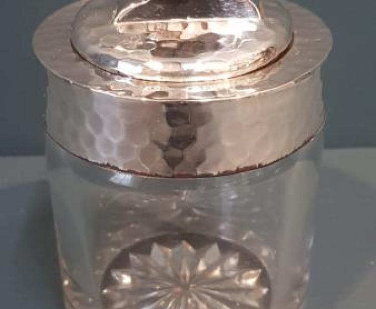 Planished Silver Anvil Handle Table Jar - Image 7