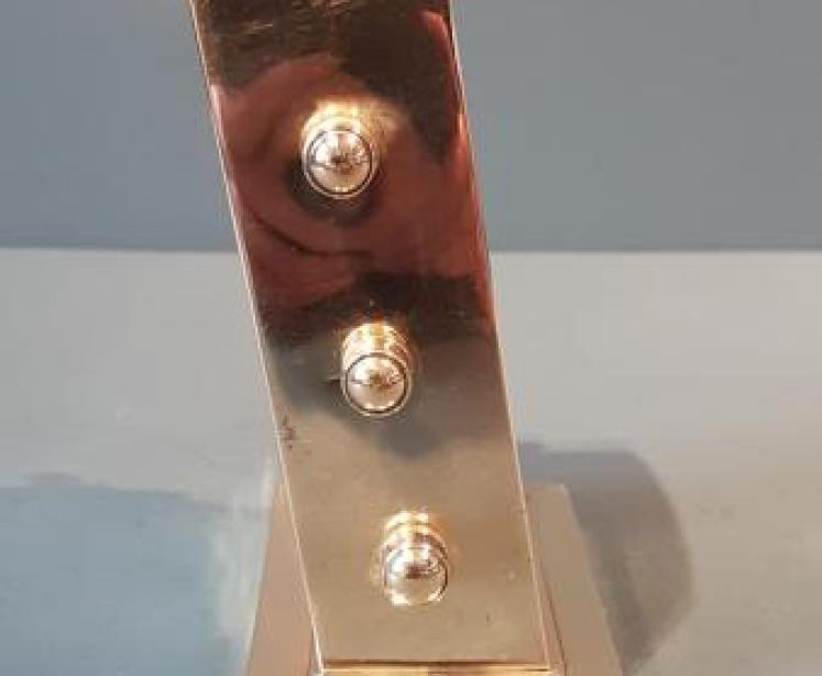 Edwardian Brass Perpetual Desk Calendar - Image 2