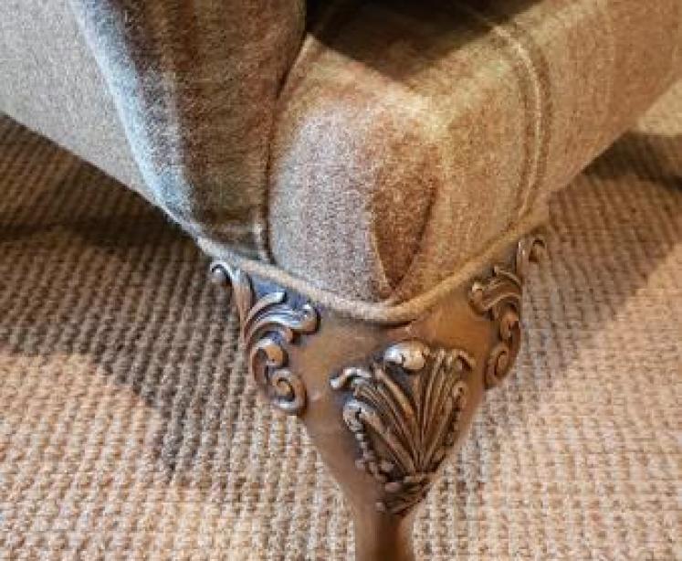 Late Victorian Wing Back Arm Chair - Image 4