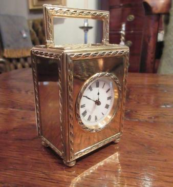 Top Quality Edwardian Period Silver Gilt Carriage Clock