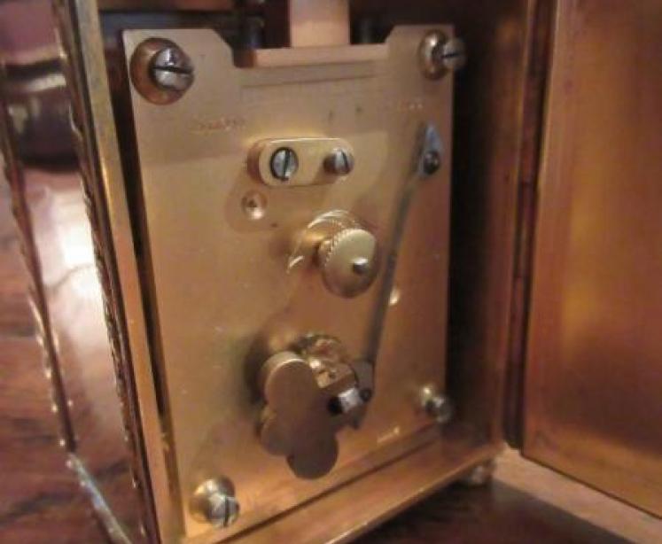 Top Quality Edwardian Period Silver Gilt Carriage Clock - Image 2