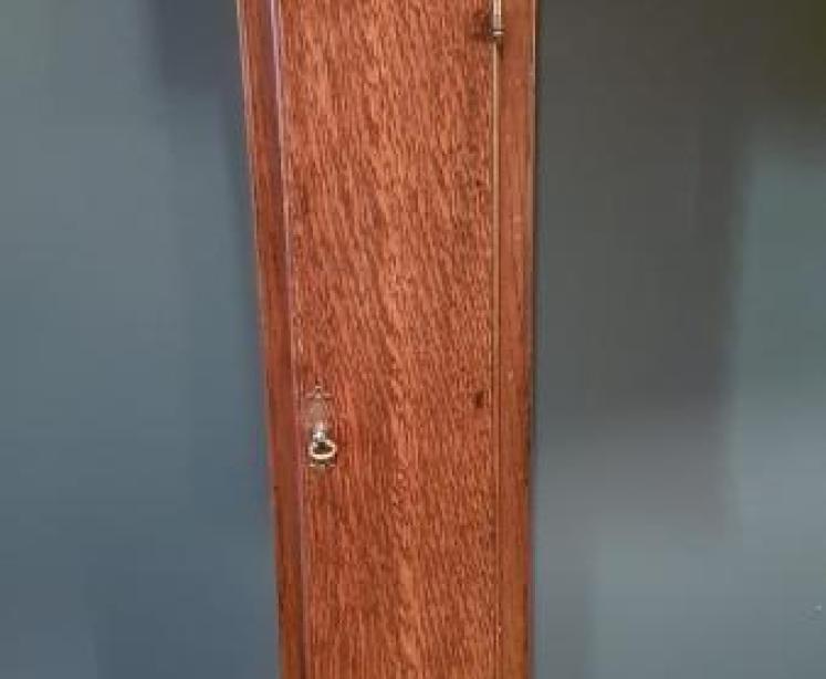 Victorian Oak Weight Driven Grandmother Clock - Image 5