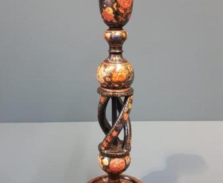 Kashmiri Hand Decorated Table Lamp - Image 1