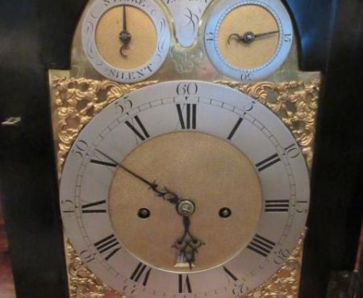 Fine George II Period London Ebonised Bracket Clock - Image 2