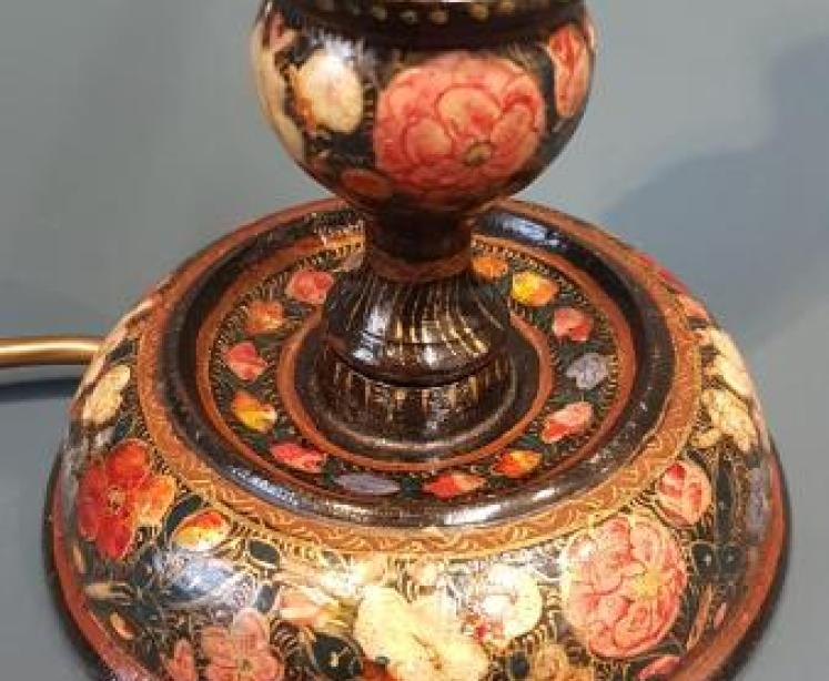 Kashmiri Hand Decorated Table Lamp - Image 3