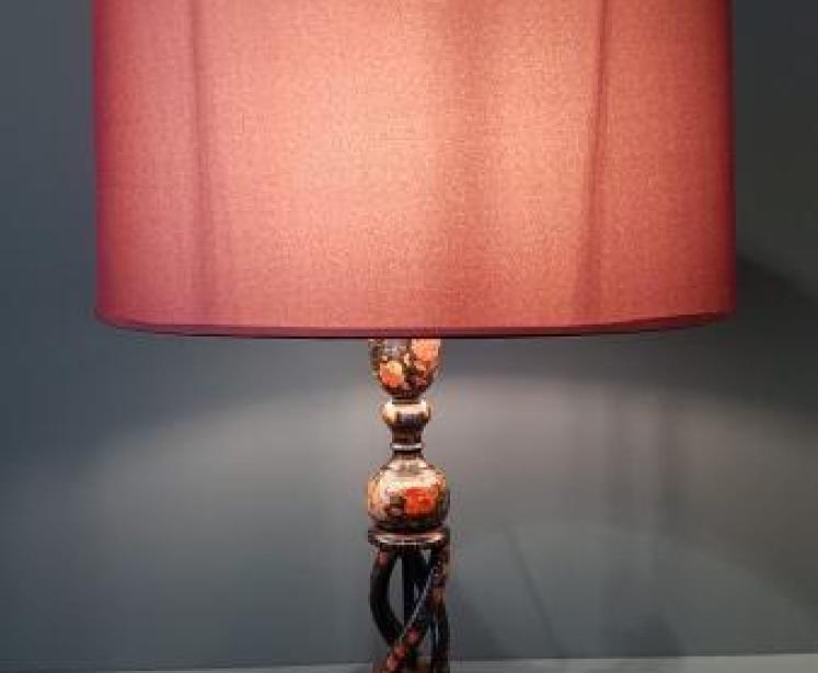 Kashmiri Hand Decorated Table Lamp - Image 5