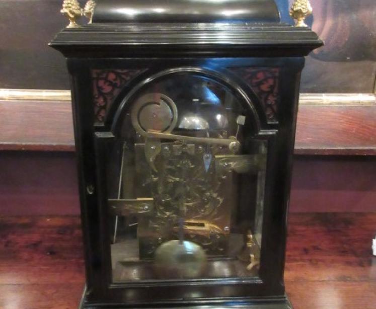 Fine George II Period London Ebonised Bracket Clock - Image 3