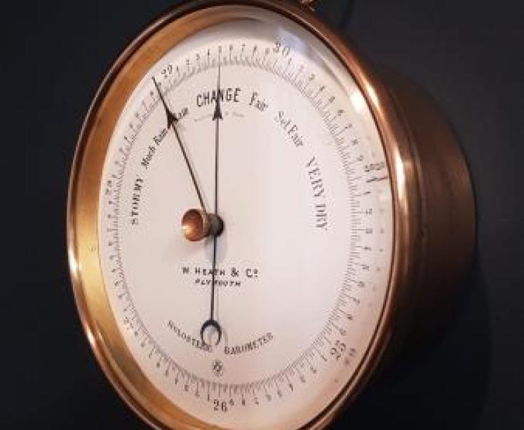 Victorian Enamel Dial Marine Barometer - Image 2