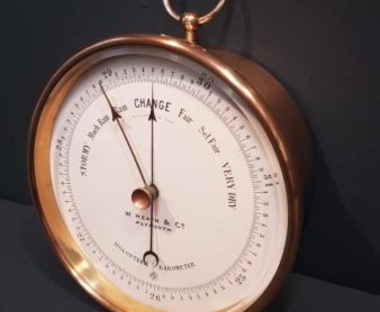 Victorian Enamel Dial Marine Barometer - Image 6