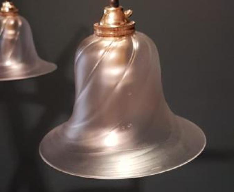 Superb Large Arts and Crafts Brass Chandelier - Image 3