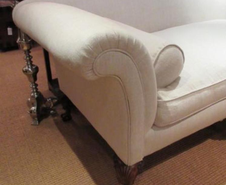 Fine 19th Century Upholstered Georgian Style Sofa - Image 2