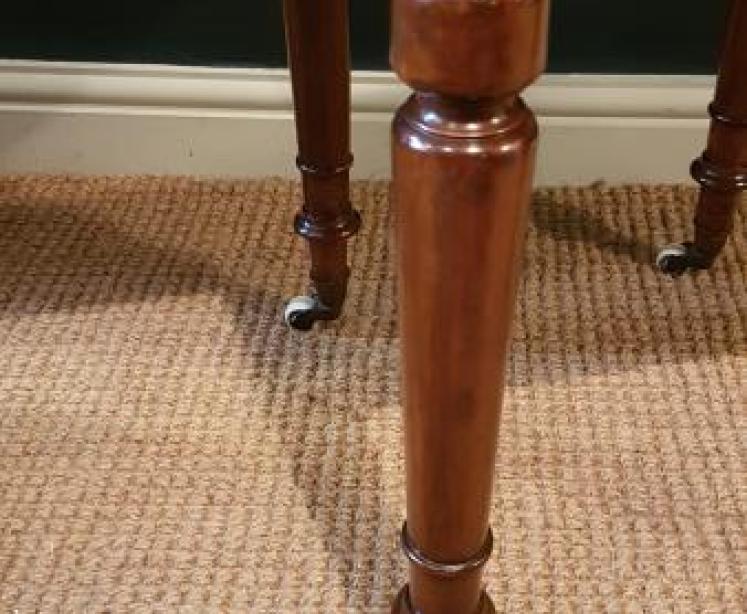 Matching Pair of Early Victorian Pembroke Bedside Cabinets - Image 5