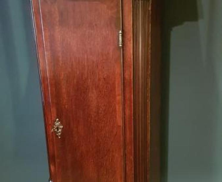 George III Oak 8 Day Moon Phases Longcase Clock - Image 4