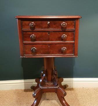 Fine Quality Regency Mahogany Lamp Table