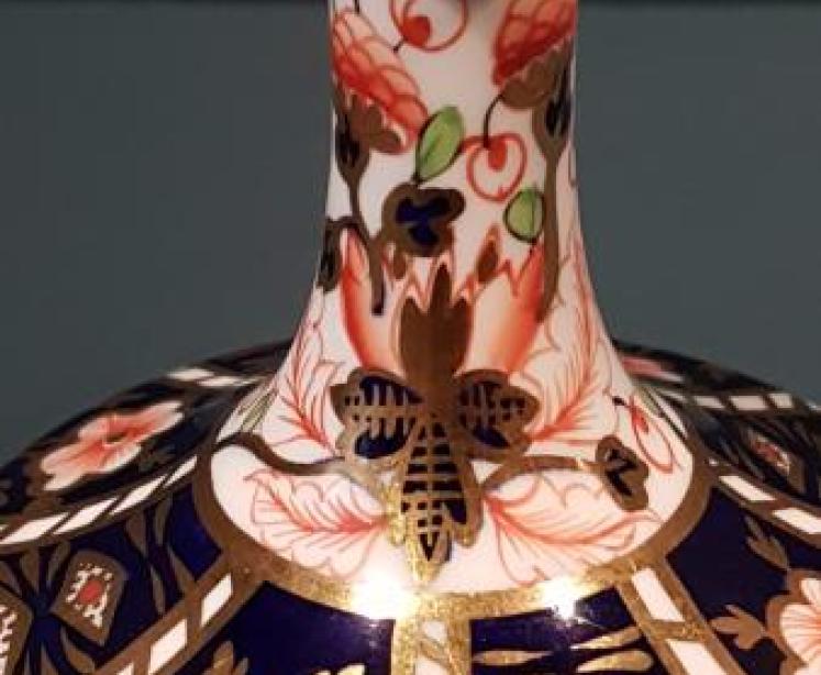 Royal Crown Derby Imari Vase - Image 2