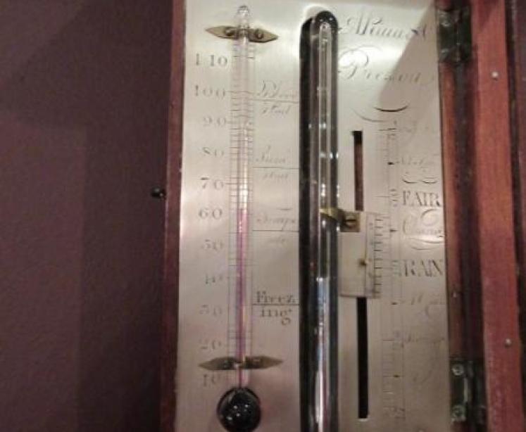 George III Period Inlaid Preston Stick Barometer - Image 4
